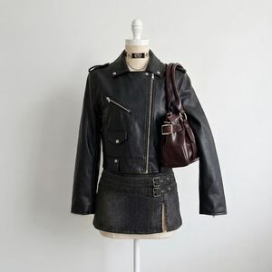 H&M Faux Leather Biker Jacket
